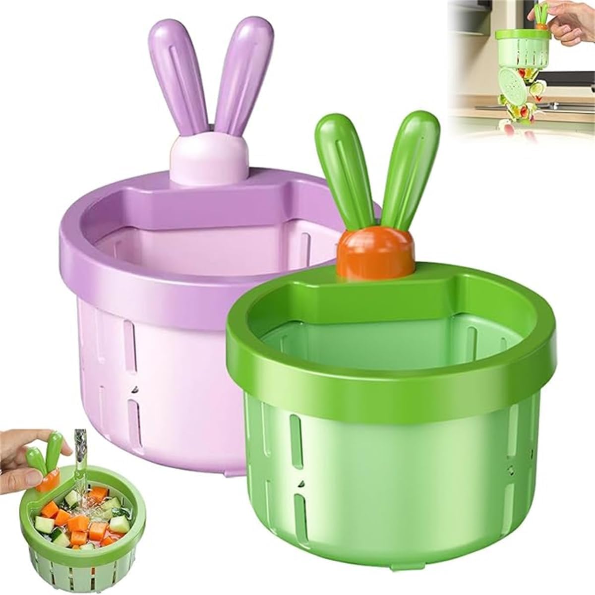 Cactus Kitchen Sink Drain Strainer,Press-to-Dump Kitchen Sink Filter Basket,Food Residue Collector,Anti-Clogging,Fun Sink Accessory for Home Bathroom