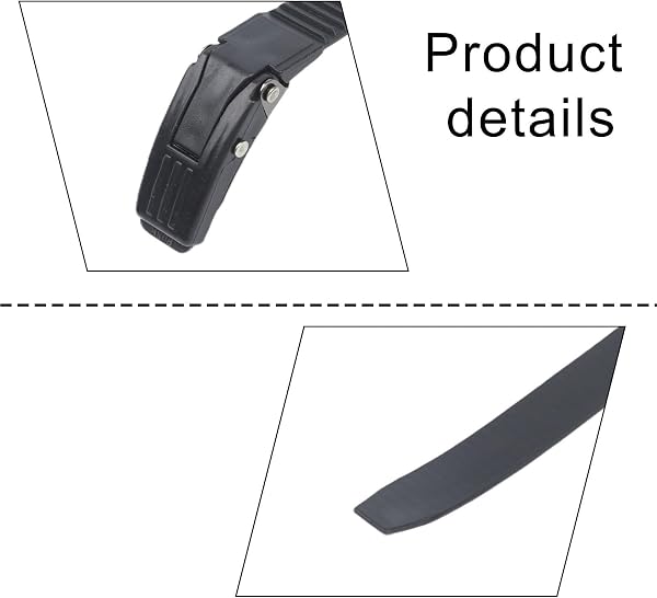 Kit de rechange pour patins à roues alignées avec sangle à boucle en polypropylène, 2 lacets + 2 dossiers + 6 vis + 6 écrous (A) - 3