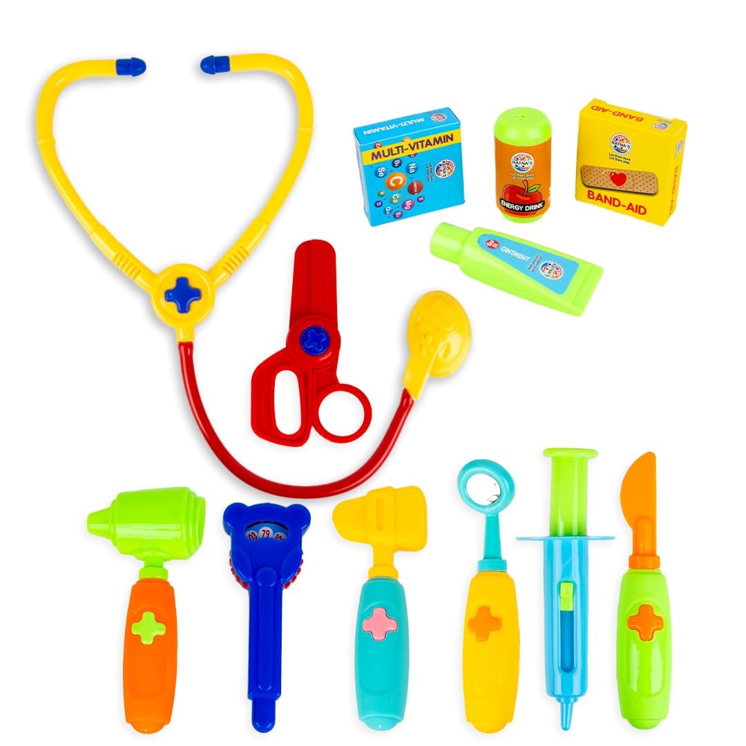 See full amazon price history chart for BKDT Marketing Doctor Medical kit Pretend Play Set for Kids with Stethoscope, Injection,Scissor, meds & Care kit - Game Toy Kit for 2 + Years Boys and Girls - 12pcs BKDT Marketing Doctor Medical kit Pretend Play Set for Kids with Stethoscope, Injection,Scissor, meds & Care kit - Game Toy Kit for 2 + Years Boys and Girls - 12pcs (B0DDTNYVDJ) Amazon Price History, Amazon Price Tracker