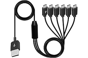 Poyiccot Micro USB Splitter Cable: Charge Multiple Devices Simultaneously