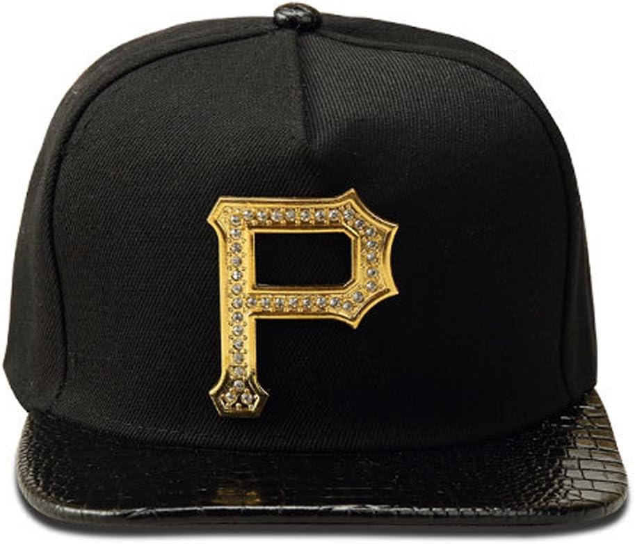 N06 HIPHOP Europe personality wild diamond baseball cap flat along the hat P word LOGO (BLACK)
