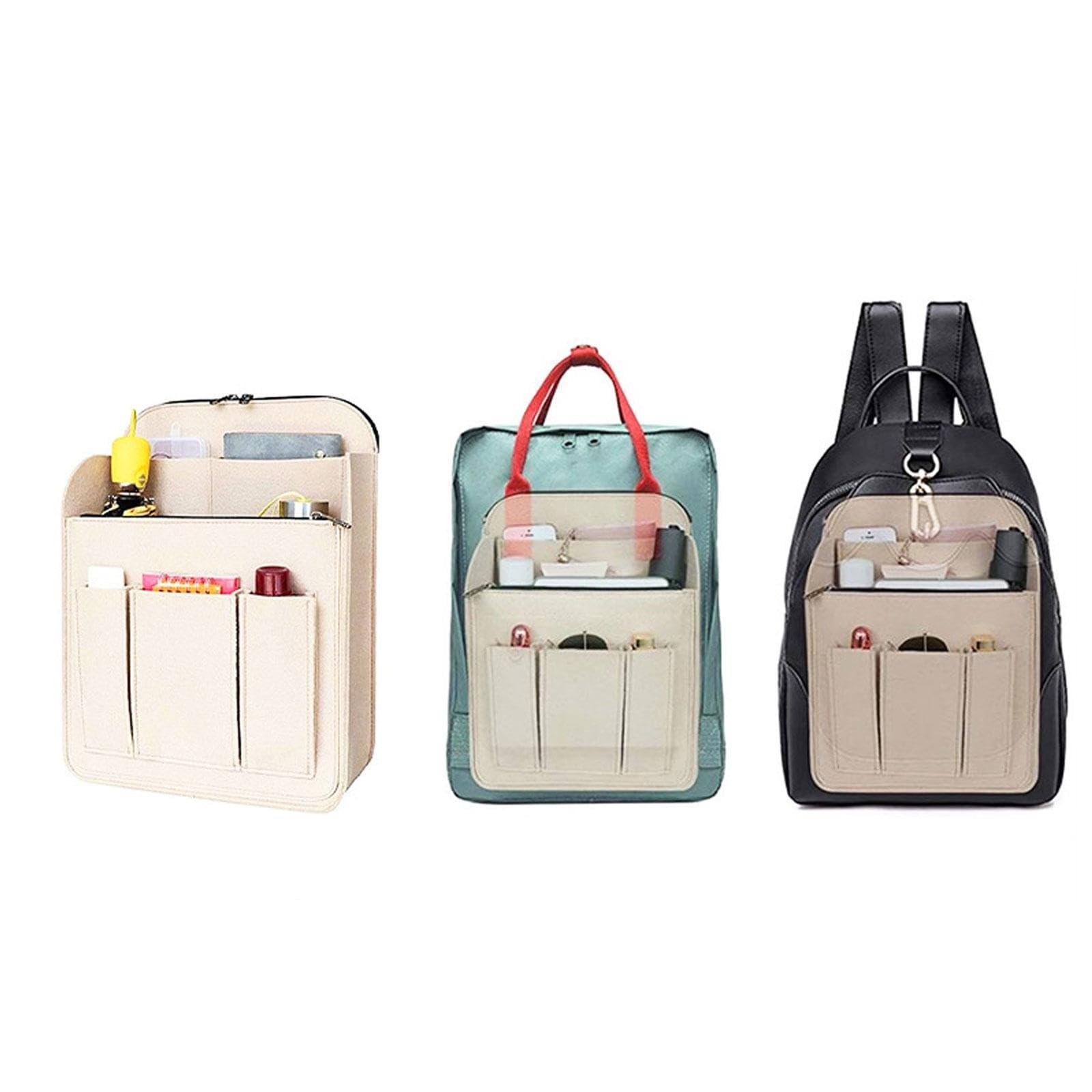 Backpack Organizer Insert Felt Bag Organizer for Backpacks Handbag Rucksacks L beige| Premium | Luxury | Designer | Stylish-image-44
