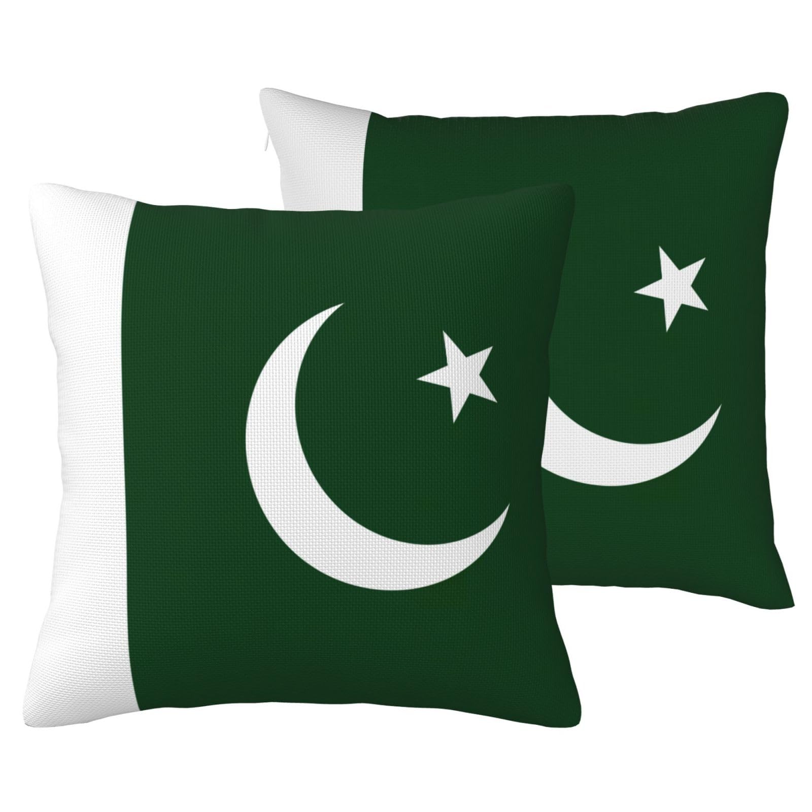 Housses de coussin Pakistan en lin (lot de 2) déco salon