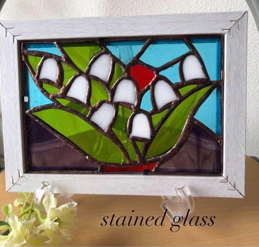 Amazon.co.jp: ステンドグラス パネル すずらん : おもちゃ Amazon.co.jp: ステンドグラス パネル すずらん : おもちゃ