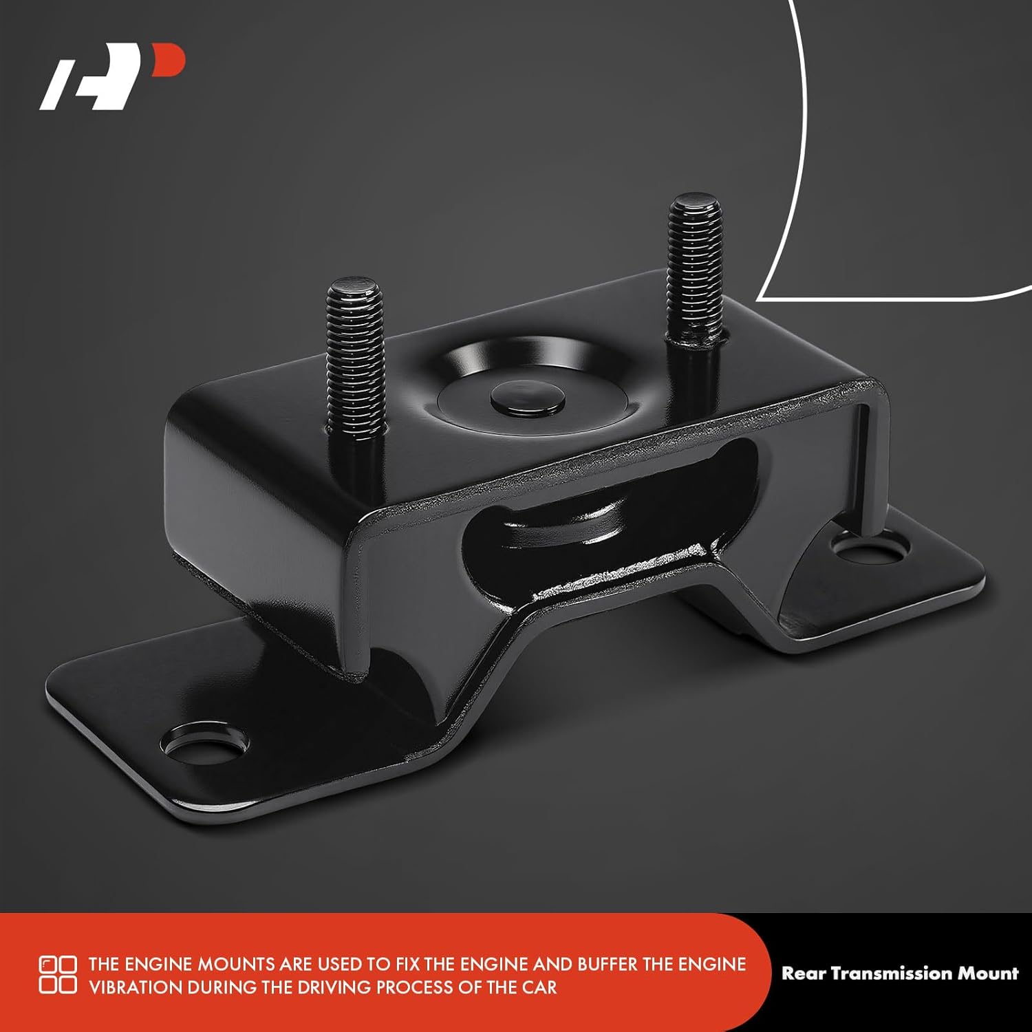 A-Premium Rear Transmission Mount Compatible with Ford Crown Victoria 2003-2011 & Lincoln Town Car 2003-2011 & Mercury Grand Marquis 2003-2011, Marauder 2003-2004, Automatic Transmission