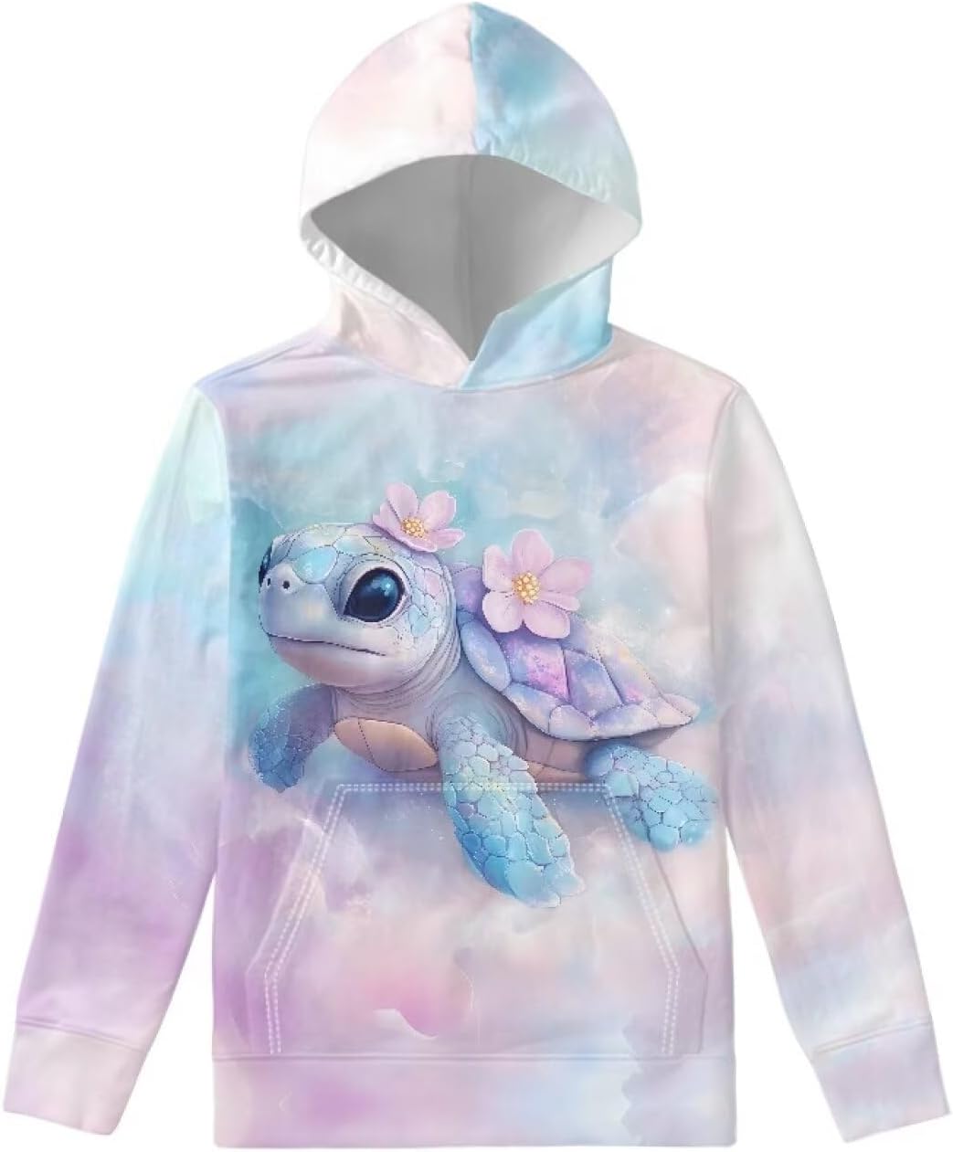 Talayituse Kids Hoodies Long Sleeve Hooded Sweatshirts Loose Pullover Top Clothes Hoody with Kangaroo Pocket for Teen Girls
