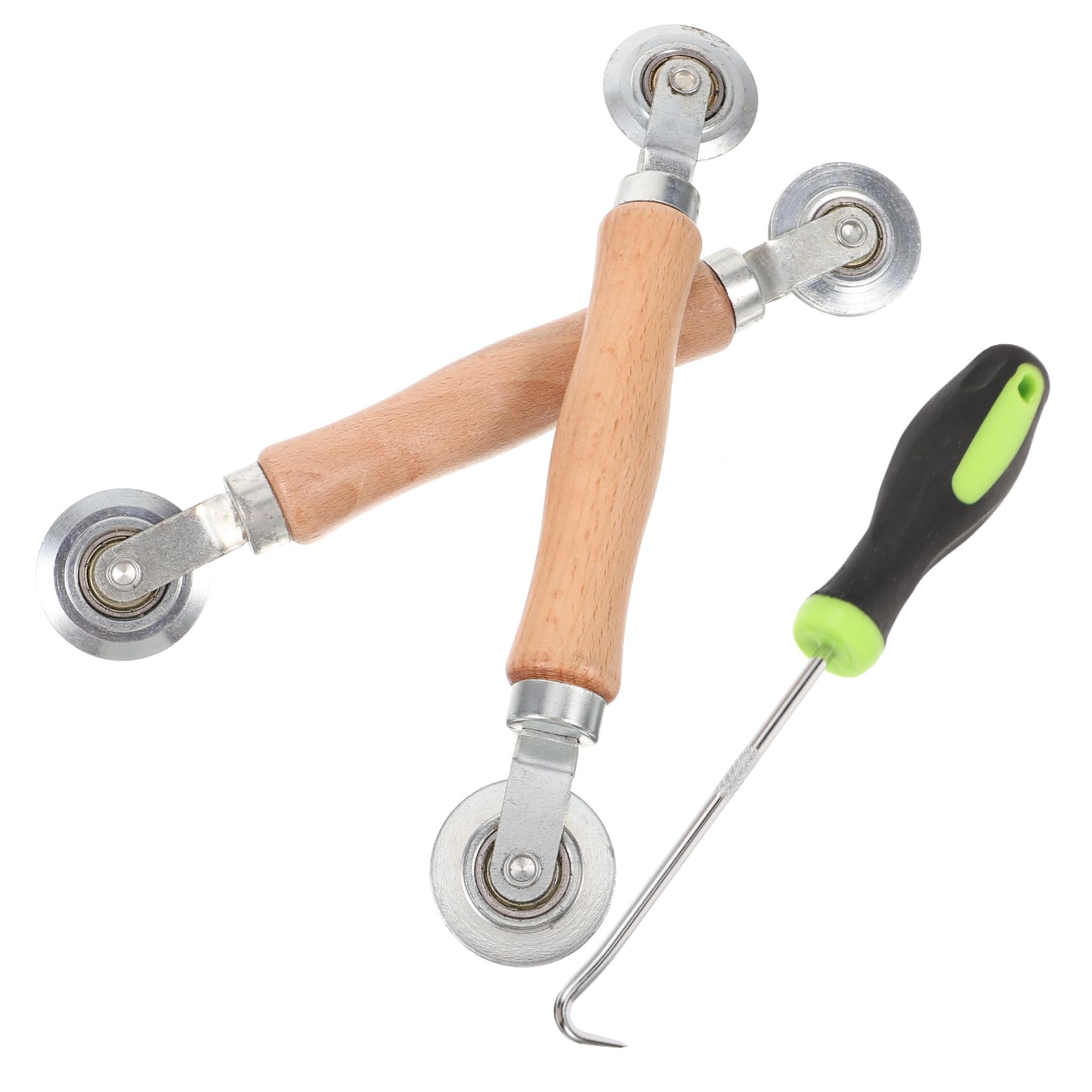 Tofficu 5 Sätze Reparaturwerkzeuge Für Bildschirm Spline Netz Handhaben Fenster Rollen Reparaturset Für Fliegengittertüren Bildschirmtürwalze Bildschirminstallationstool Holz 3 Stück * 5