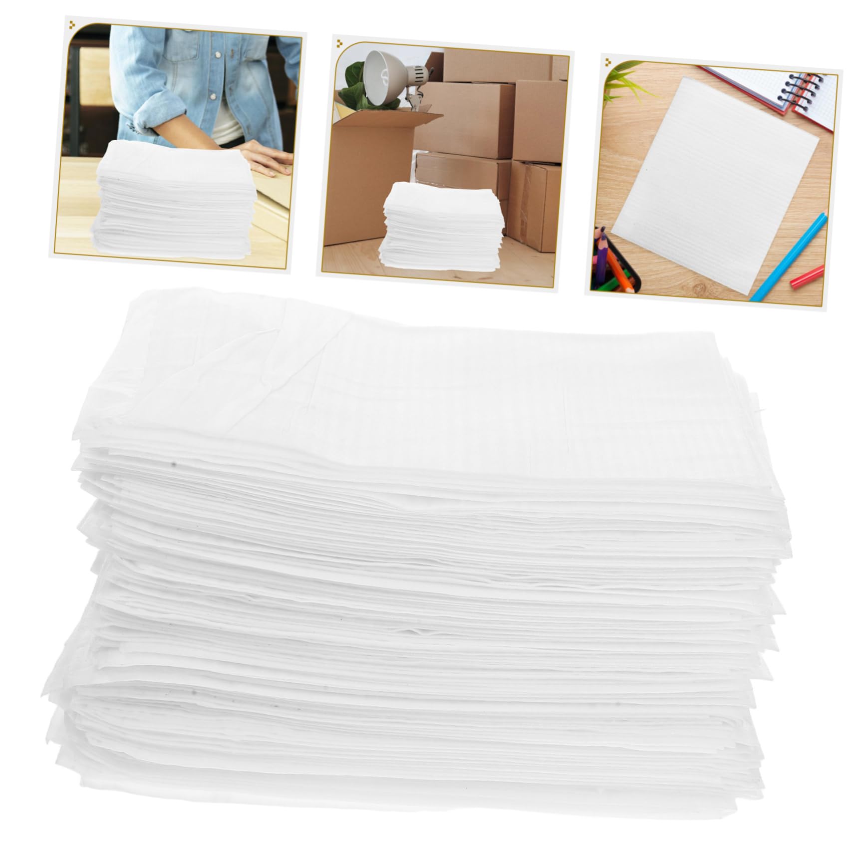 Angoily 300 Stück Schaumstoff Umhüllungsbeutel Verpackungsmaterial für Umzug und Versand für Geschirr Gläser und Empfindliche Gegenstände Stoßdämpfend und Druckfest für Kleine und