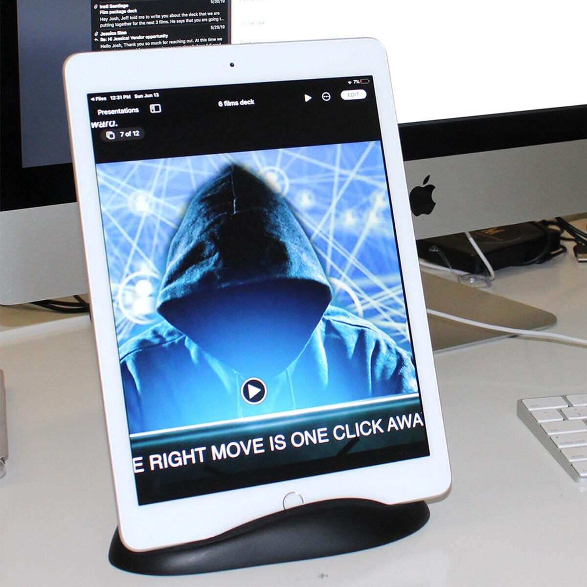 Architec Tablet Stone, Black, iPad and Tablet Stand