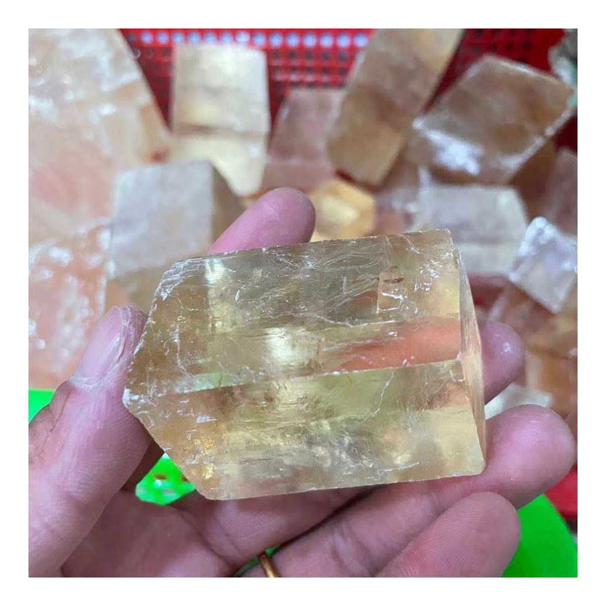 Piedra de energía de cristal amarillo natural de 150-180g para decoración del hogar