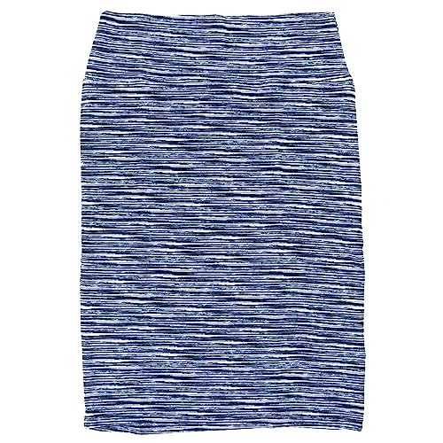 Lularoe Cassie c Small S Thin Heathered Micro Stripe Womens Knee Length Pencil Skirt fits Sizes 6-8 SMALL-216-G