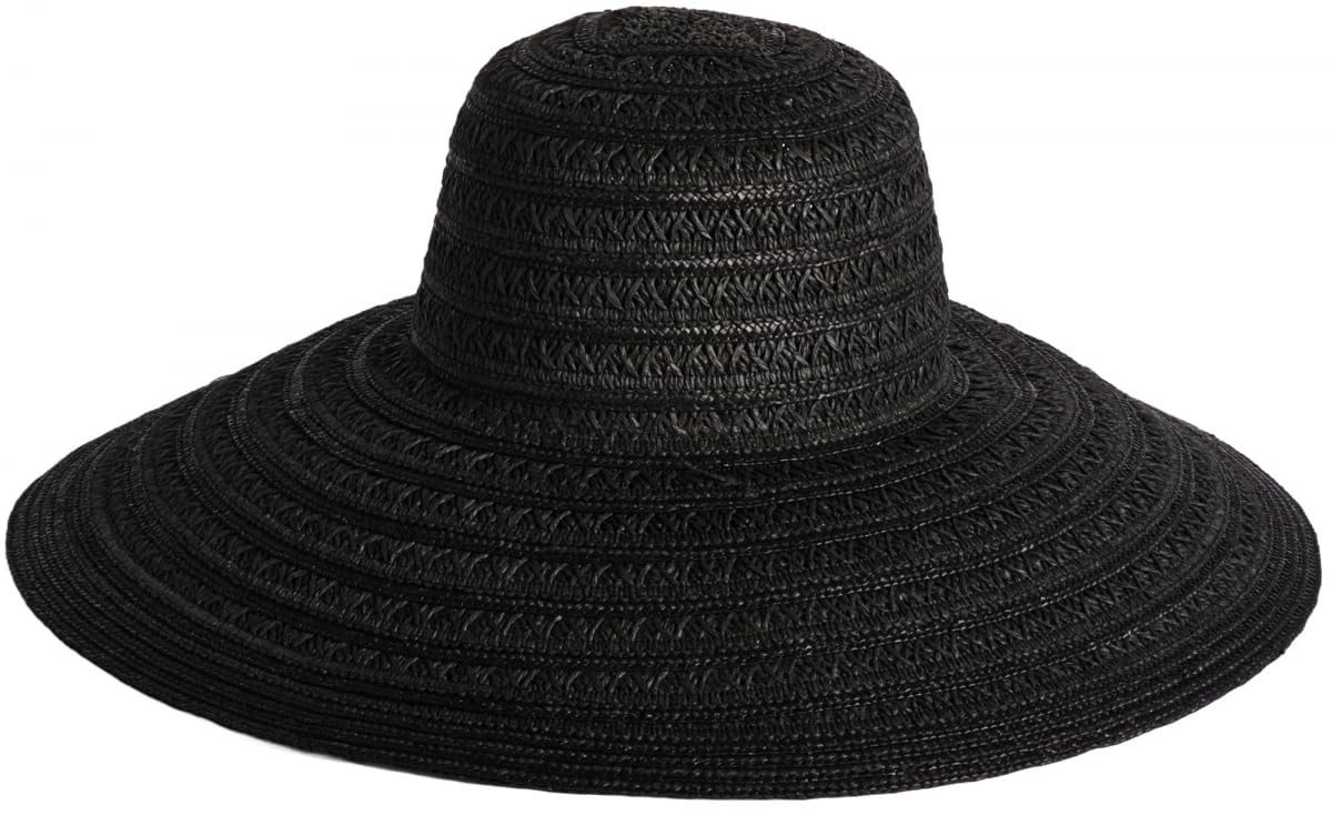 Failsworth Women's Black Rousham Wide Brim Sun Hat - Medium (57Cm)