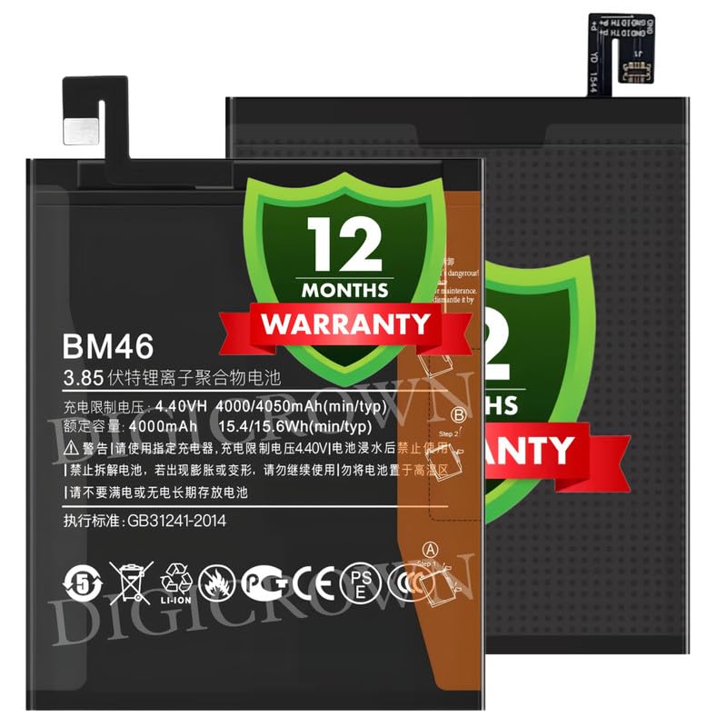 Image of Original BM46 Battery Compatible with Xiaomi Redmi Note 3 - (4050mAh) - 1 Year Warranty DF7