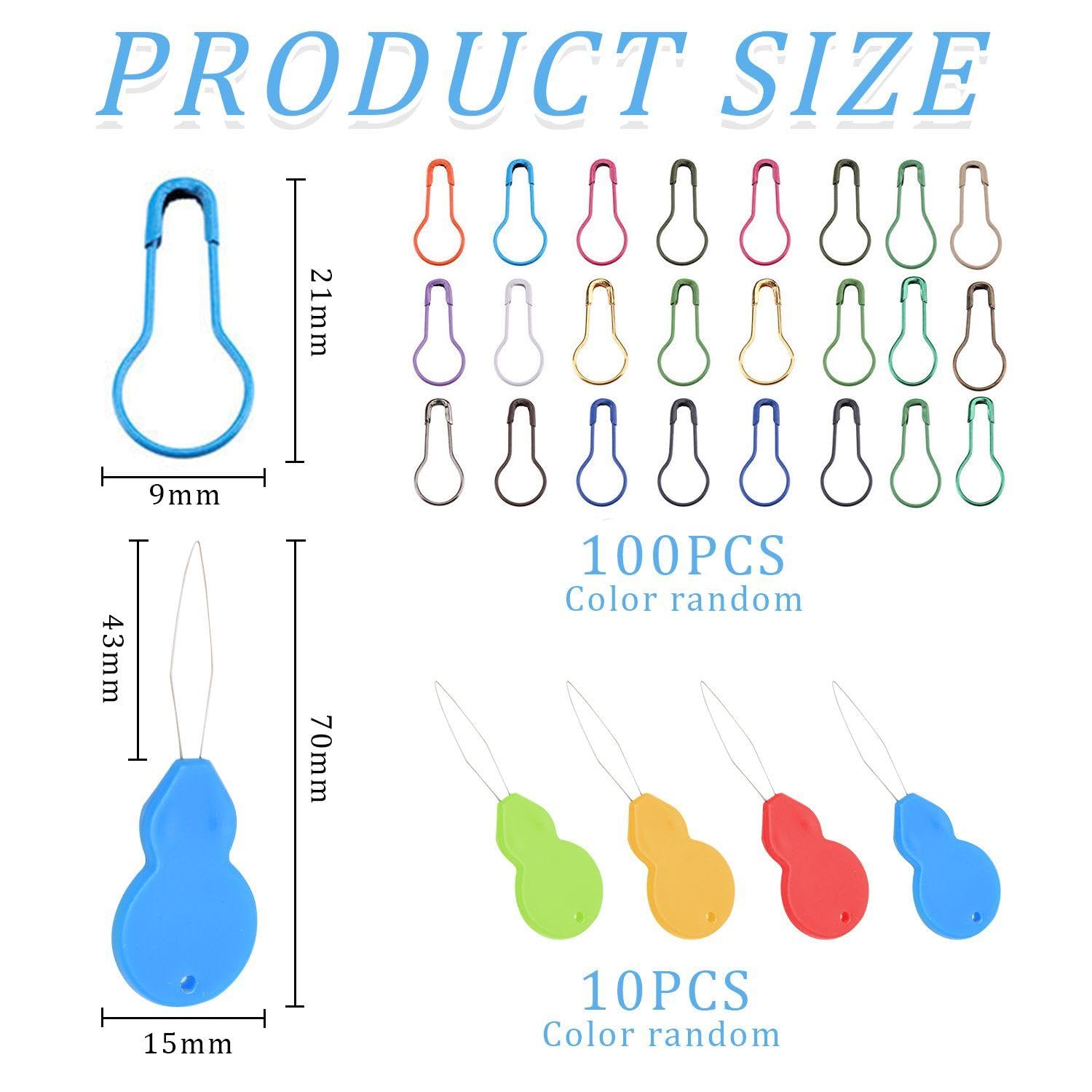 UOPJDD 100 Pièces D'Épingles En Métal Et 10 Pièces D'Aiguille