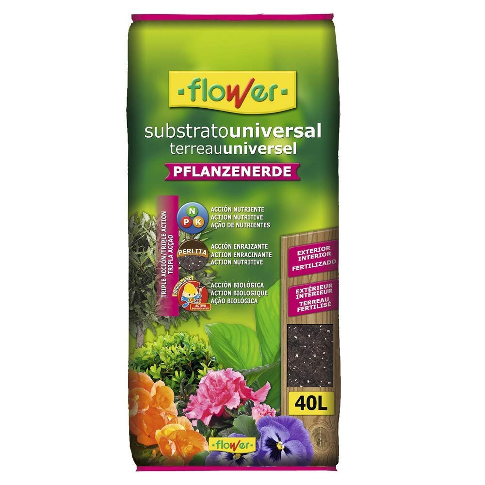 Flowers 4-80118 - Substrato universal "pflanzenerde" fertilizado 40l
