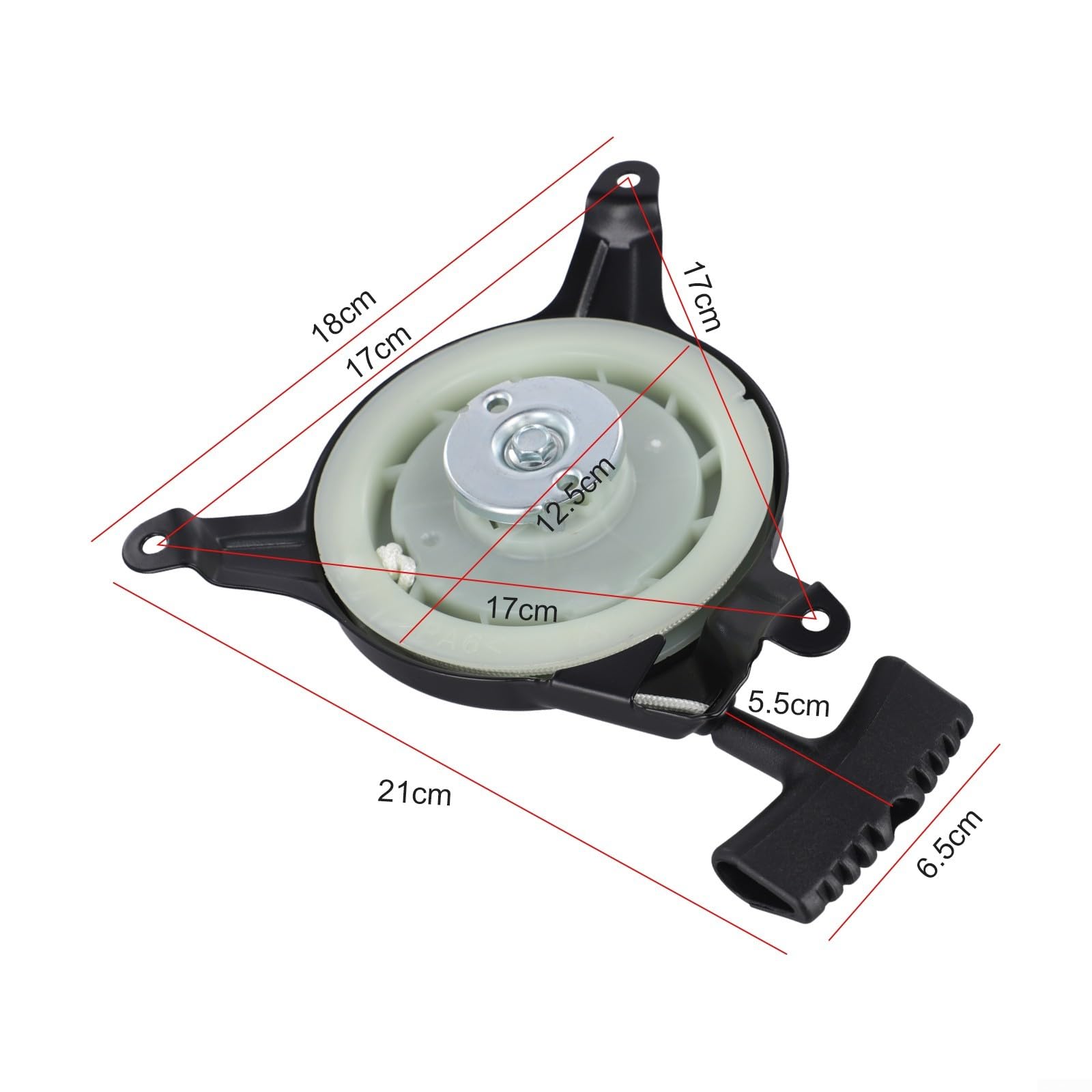 Lanceur à traction pour tondeuse à gazon Honda GXV120 GXV140 GXV160 HRU195 HRU215, construction en métal, facile à installer, réparation d'entretien de jardin