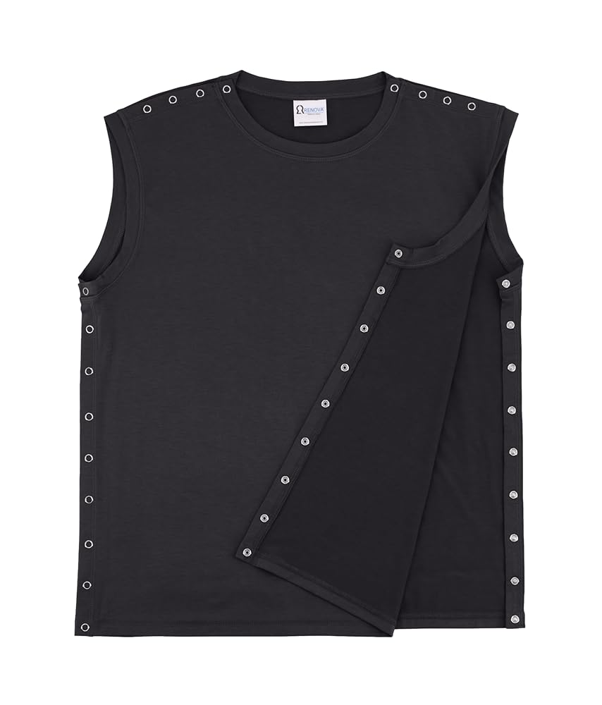 トップス Surgery sleeveless Post Shoulder Surgery Shirts Men Women Post OP Surgical Tank