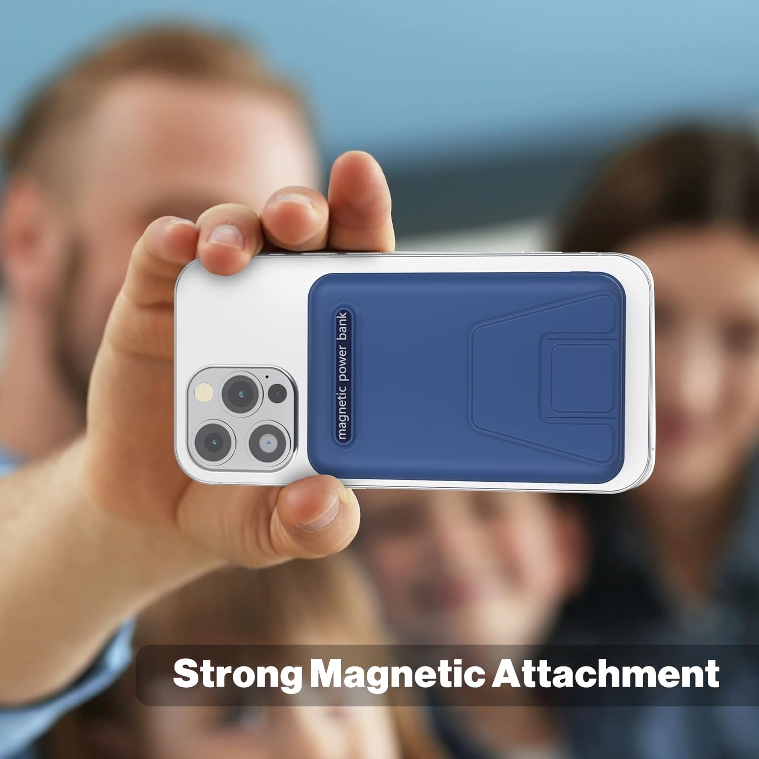 AOGUERBE Power Bank per iphone, 10000mAh per Magsafe Powerbank Magnetico Caricabatterie Portatile Wireless PD 22.5W Ricarica Rapida Batteria Esterna per iPhone 17/15/14/13/12/Mini/Pro/Pro Max