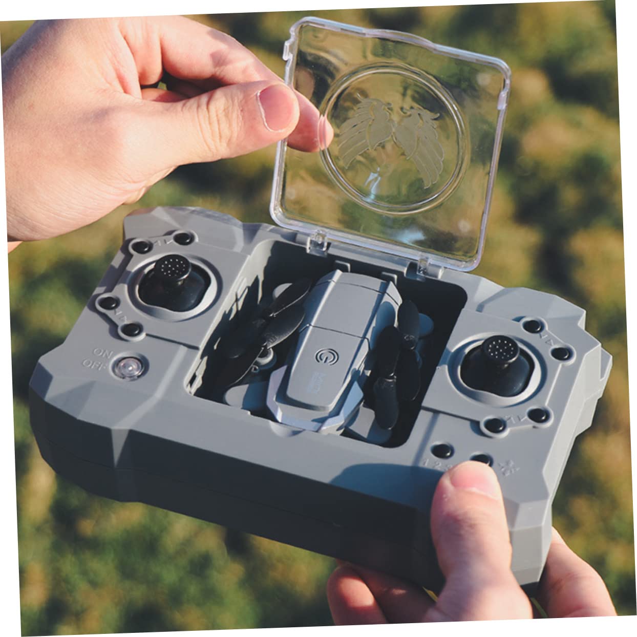 Mini Drone Pieghevole Doppia Camera 4K/1080P, 6 Assi | 2, 4g 4CH, Batteria Lipo 500mAh Inclusa, Ritorno un Tasto, Angolo Lente Regolabile per Selfie e Riprese Aeree
