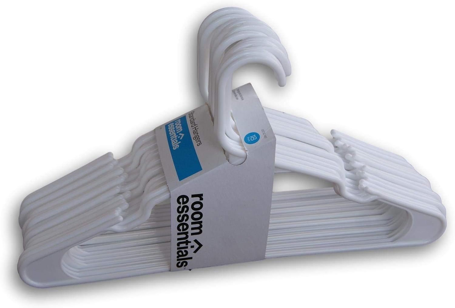 Room Essentials Plastic Adult Hangers White 18Count