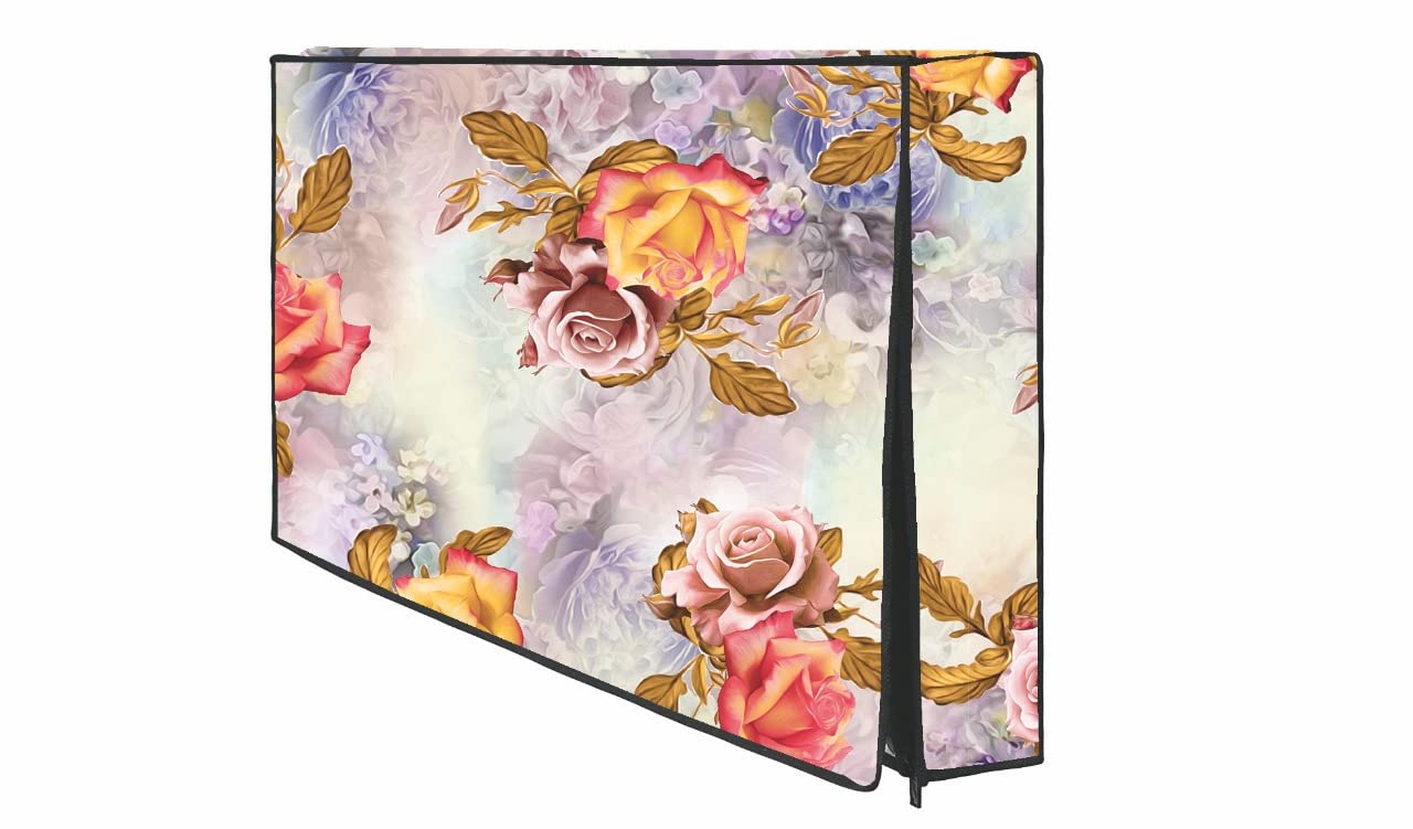 Magic Needle Non Woven 43 Inches Led Tv Cover Compatible for Xiaomai, Lg, Samsung, Redmi, Vw, TCL, Acer All Brands Models, Gold.
