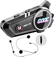 Vista 9 de Altavoces e intercomunicador Bluetooth para casco - Sistema de comunicación de cancelación de ruido para 2 jinetes para motocicleta, esquí, ciclismo