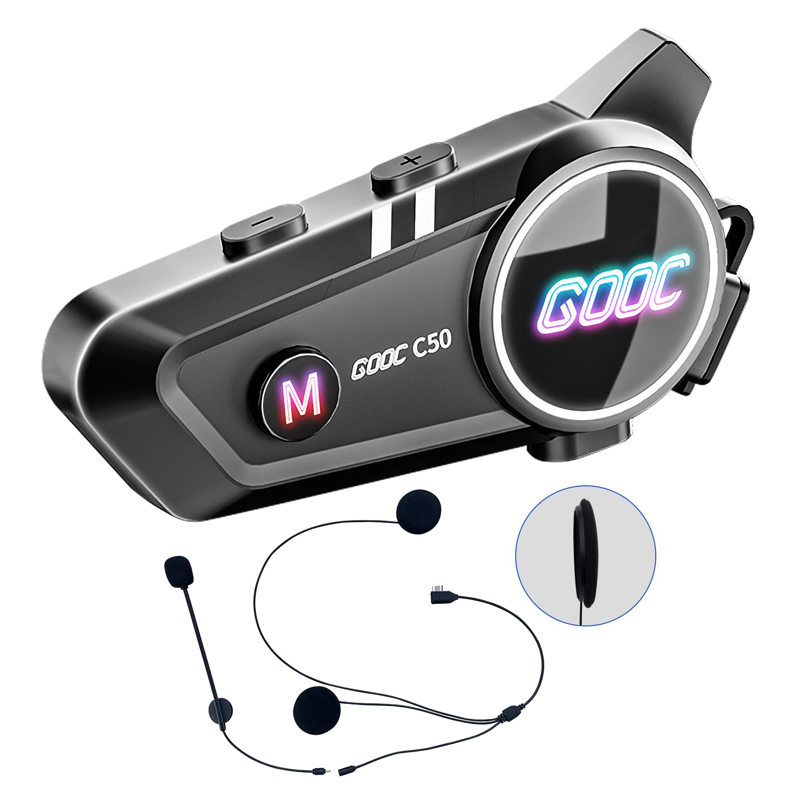 Auricolare Bluetooth per casco da moto, alta qualità del suono, cuffie sportive impermeabili, altoparlanti a mani libere, controllo delle chiamate musicali, risposta automatica, 120 ore di