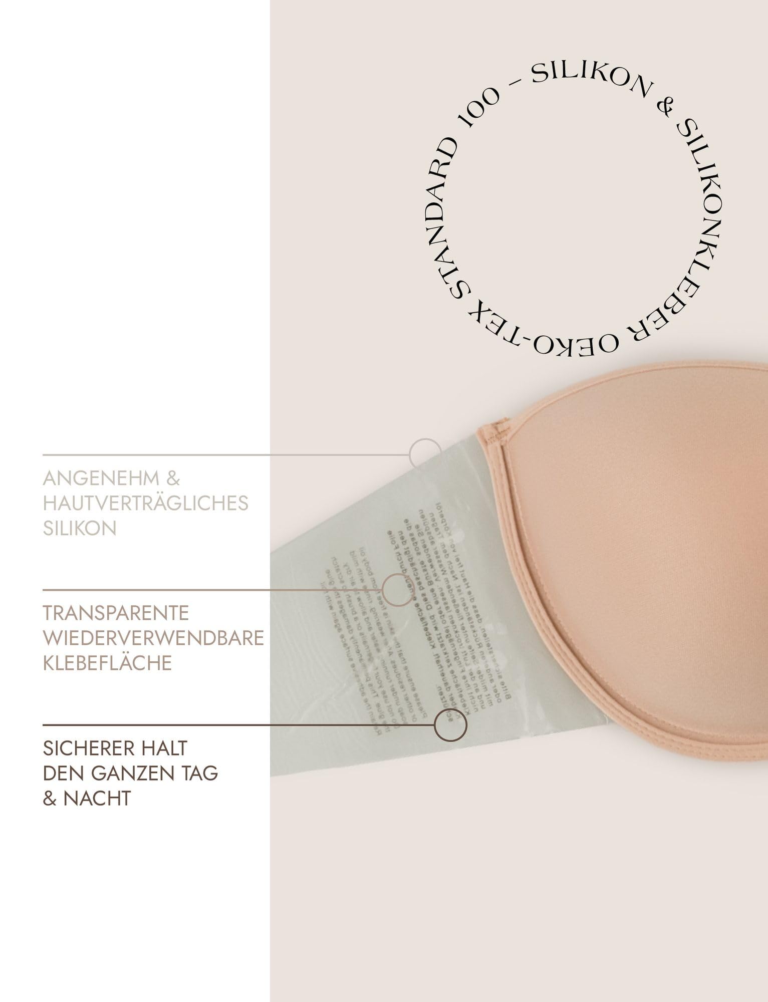 Styling Bra with Silicone Wings - Selbstklebender BH mit Halt