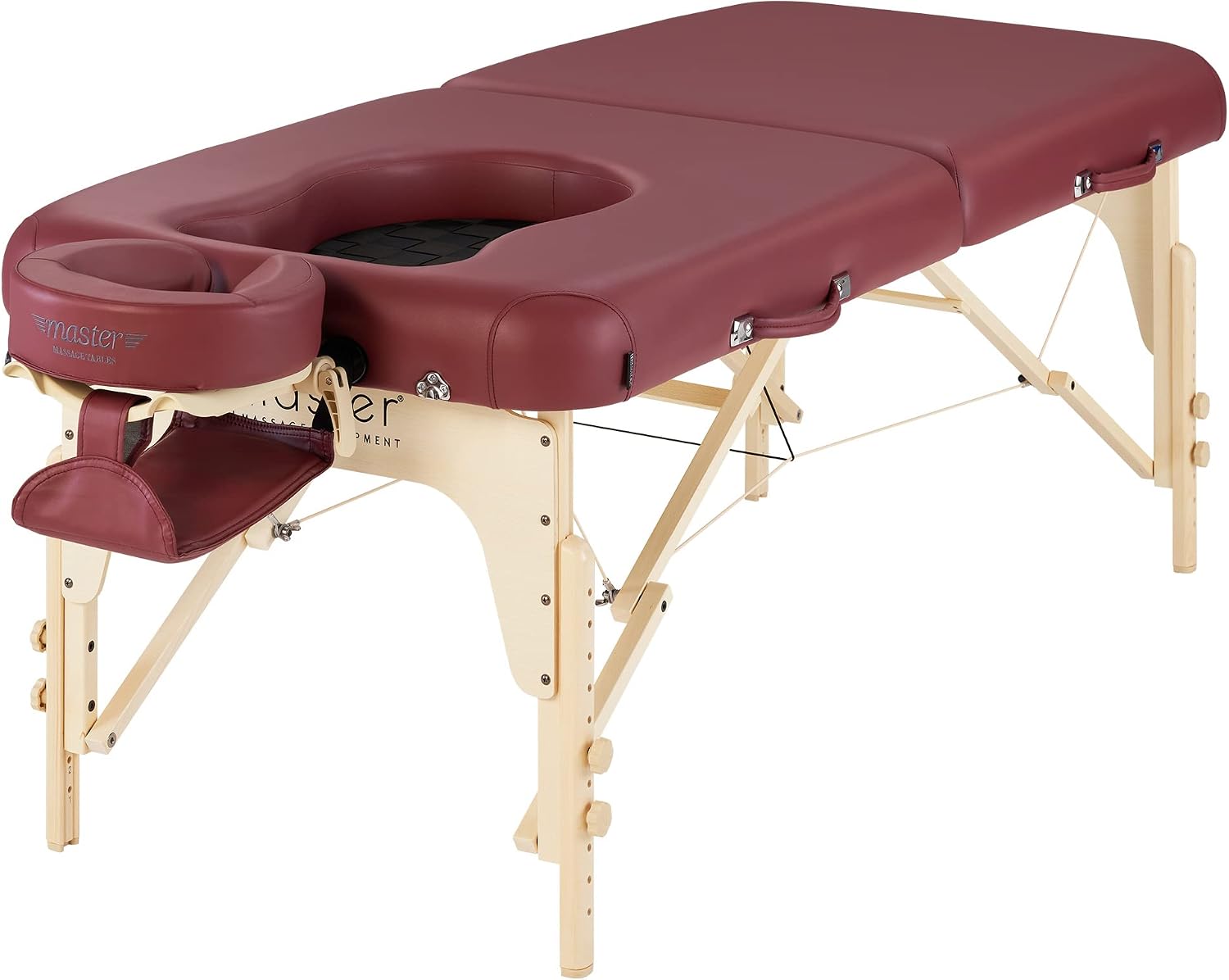 Master Massage 30'' Eva Portable Pregnancy Massage Table for Female Clients and Obese Individuals, Spa Salon Facial Bed for Pregnant Women- Multi Functional (Burgundy) image 5