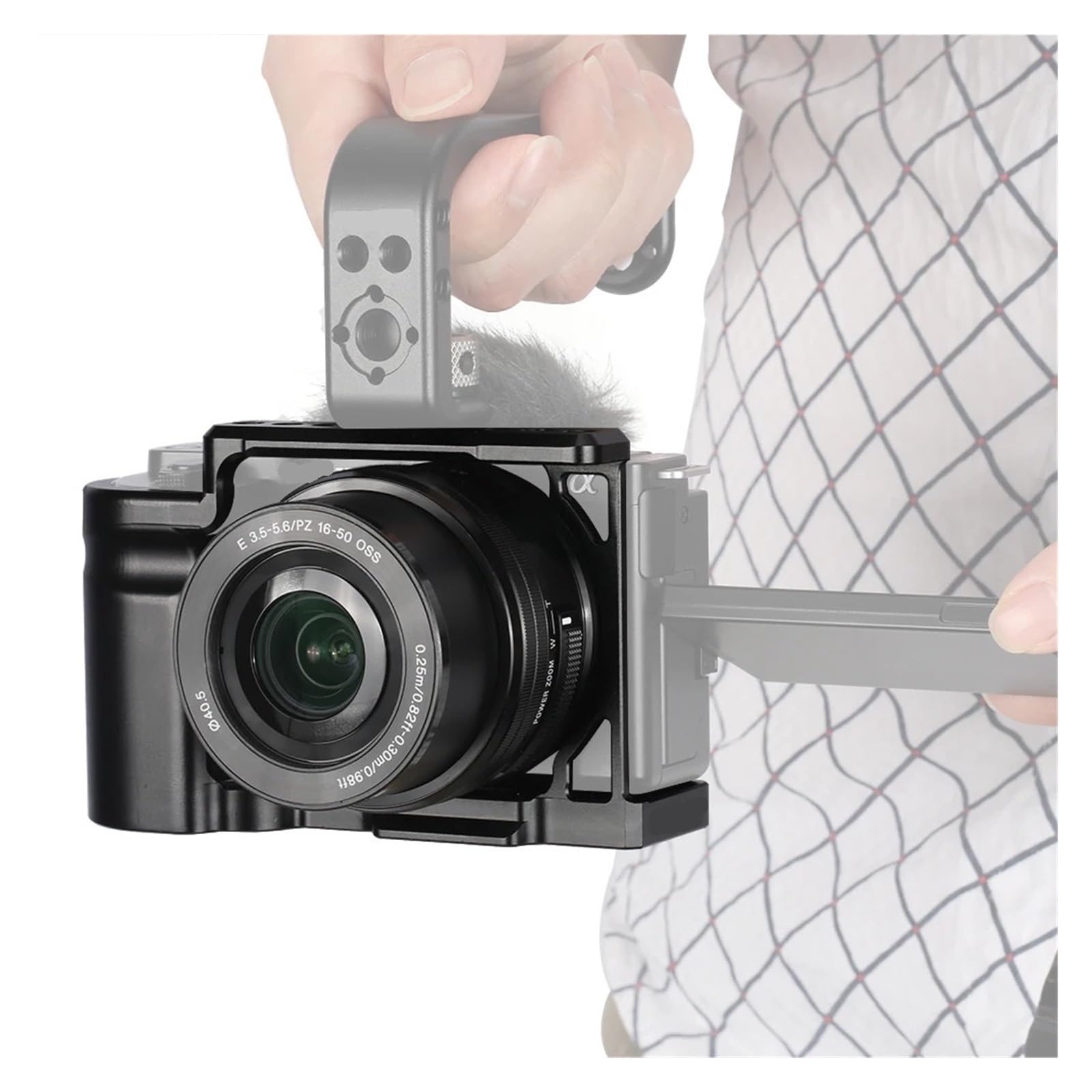 Compatible avec Sony, Cage de caméra en Aluminium ZV-E10
