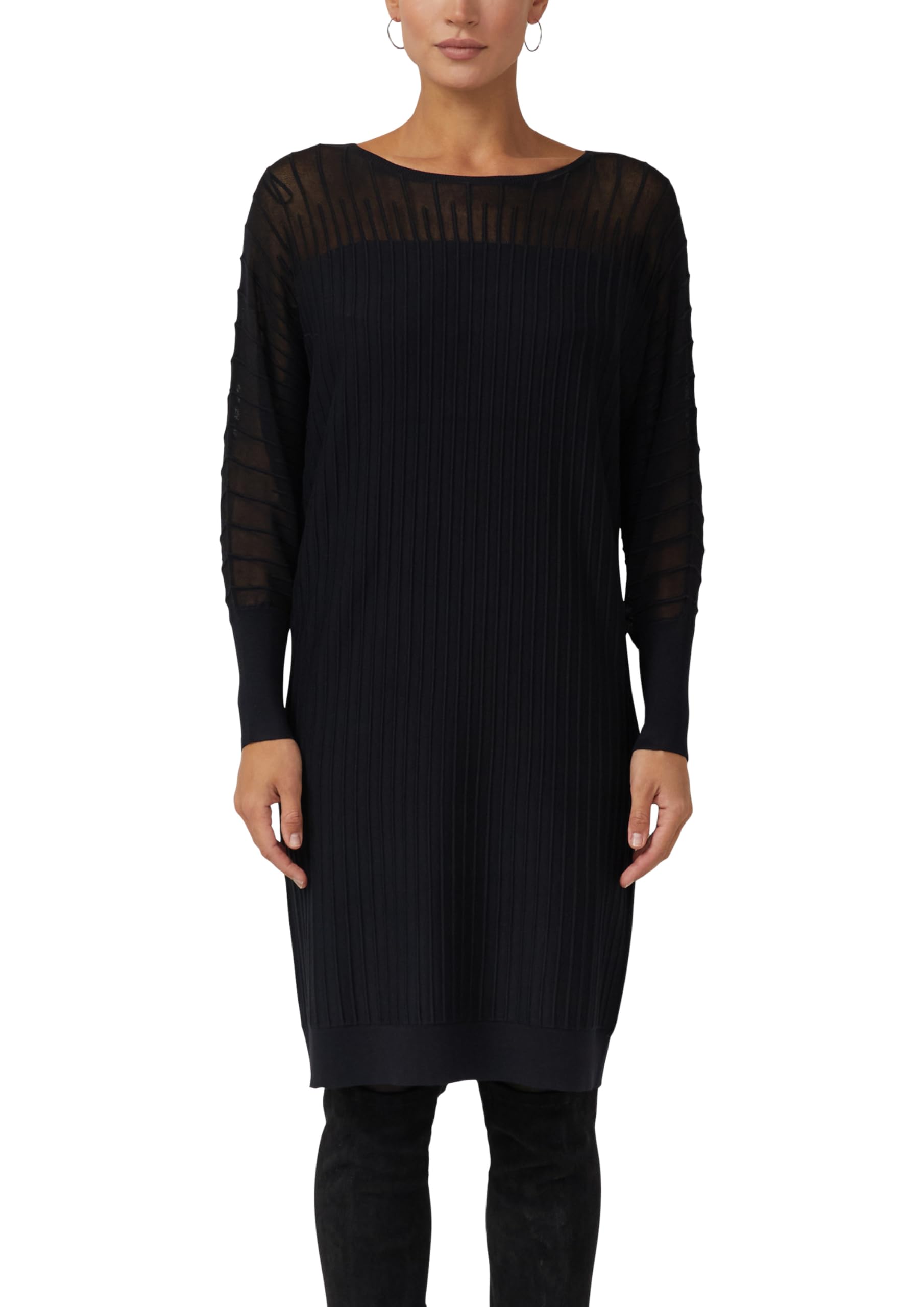 s.Oliver BLACK LABEL Damen 2172964 Feinstrickkleid Langarm