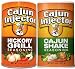 2 pack - Cajun Injector Shake Bundle ,Cajun Injector Shake Seasoning 8oz Canister and Cajun Injector Hickory Grill Shake Seasoning 8oz Canister Quick Shake Spices