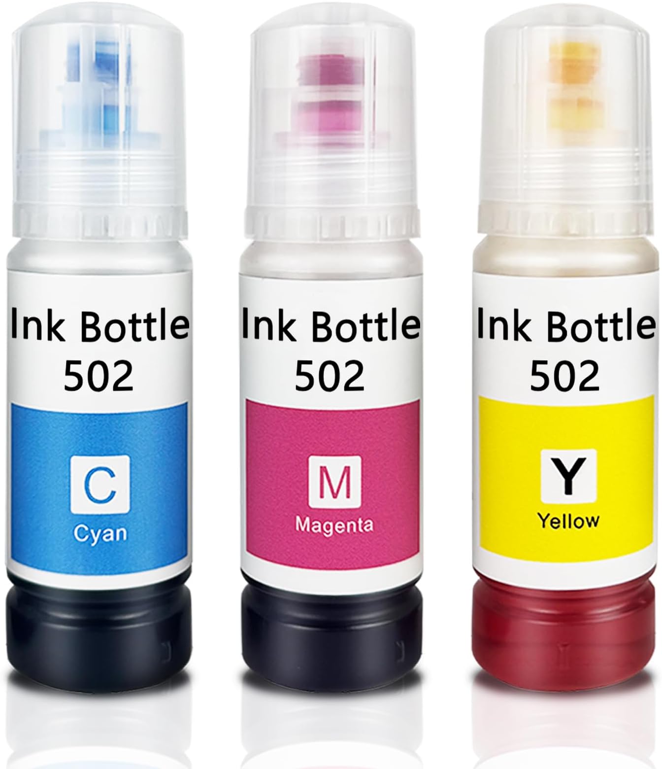 502 Ink Refill Bottles for Epson ET-2850 ET-3850 ET-4850 Ecotank ET 2850 ET 3850 ET 4850 ET-2760 ET-4760 ET-2750 ET-3760 ET-15000 ST-4000 ST-2000 ET-3710 ET-3750 ET-3830 ET-4750 ET-2700