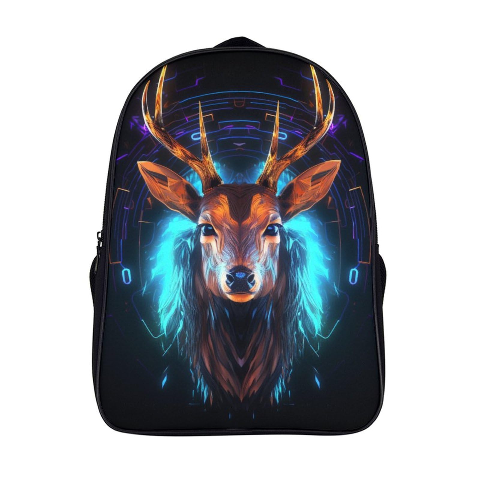Mochila escolar de alce en 3D resistente para libros pesados 7