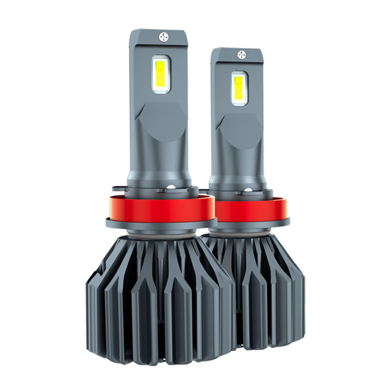 Bombillas LED Para Faros Delanteros, 100 W Por Juego, 15000 Lúmenes, Chips Superbrillantes, Kit De Conversión De Faros LED, 6000 K, Blanco Frío Con Ventilador De 12000 RPM, Paquete De 2,H1