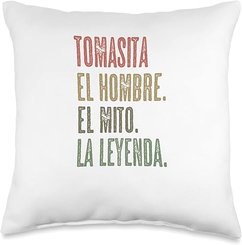 Para Alguien Llamado TOMASITA TOMASITA Hombre El Mito La Leyenda  Almohada Nombre, 16 x 16 pulgadas, multicolor