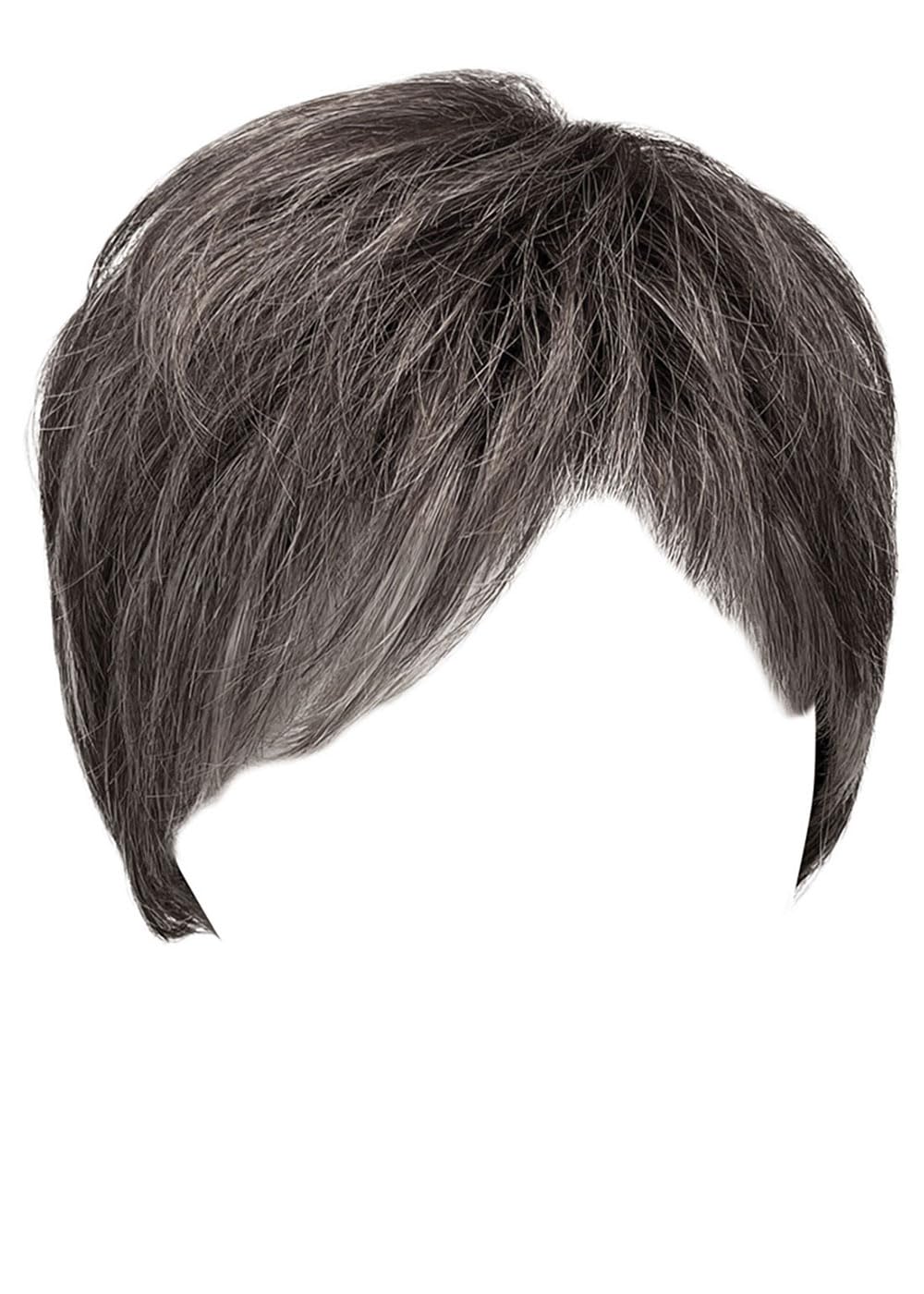 Gabor Jaw Dropper Designer Series Wig, Short Pixie Style Average Cap by Hairuwear, GF511 Sugar & Charcoal