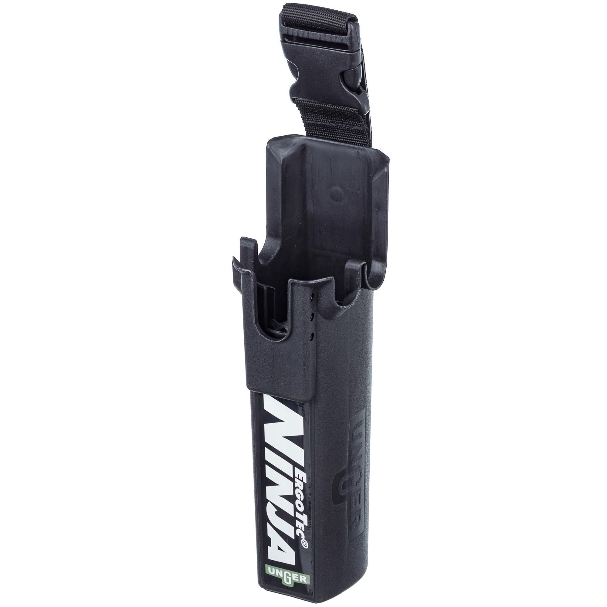 UngerErgoTec NINJA Window Cleaning Bucket-On-A-Belt – Tool Holder for Squeegees, Washers & Scrapers – Professional Window Cleaning Equipment