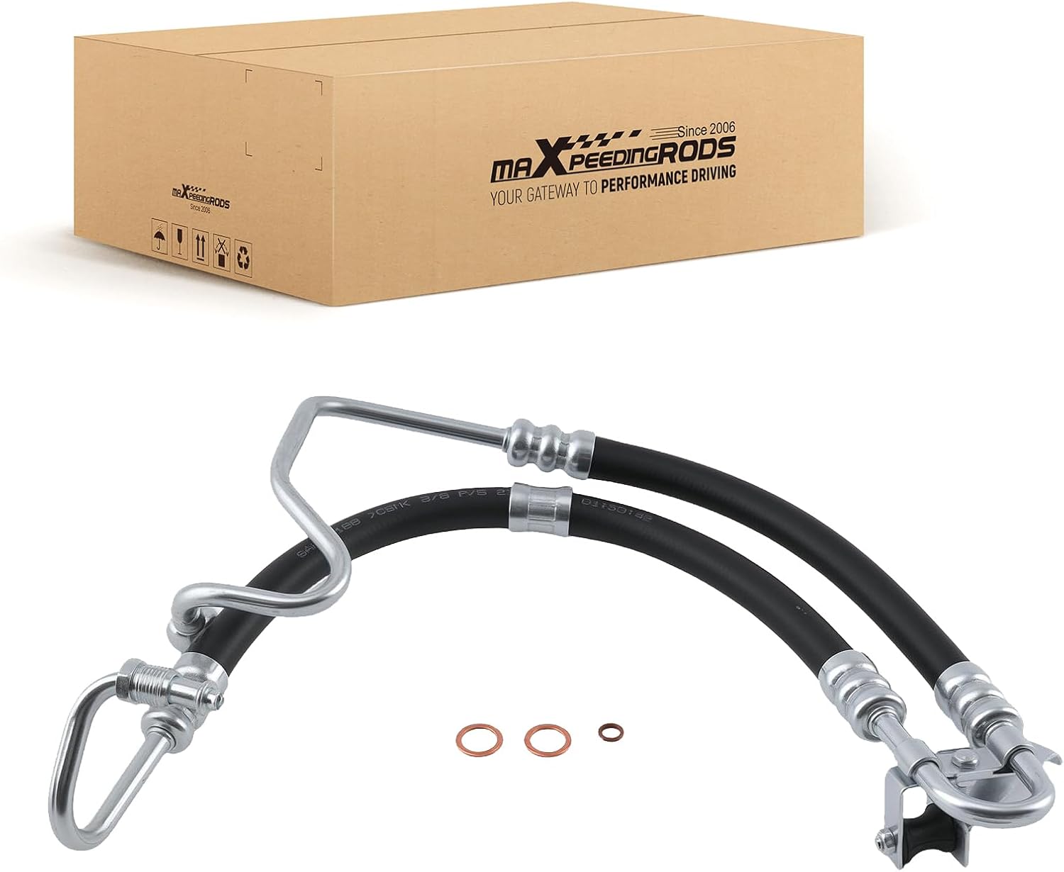 maXpeedingrods Power Steering Pressure Hose Line Assembly for BMW 320i 325i 330i 2001-2006, for BMW 323Ci 328Ci 330Ci 2000-2006, 3401109 32416764726