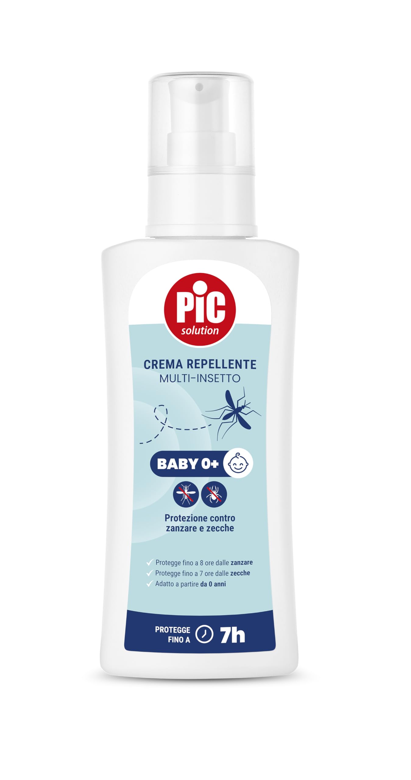 Pic Solution - Crema Antizanzare Comuni e Zecche, Insetto Repellente per Bambini e Adulti 100 ml