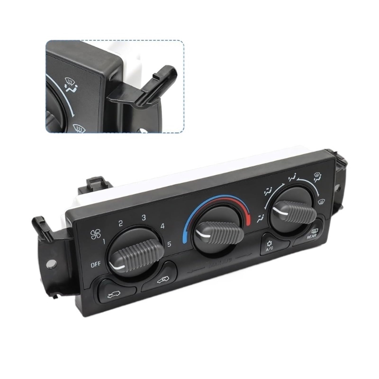 Panel de control de aire acondicionado del calentador 599-218 Botón de control del calentador manual compatible con C3500HD C1500 C2500 K1500