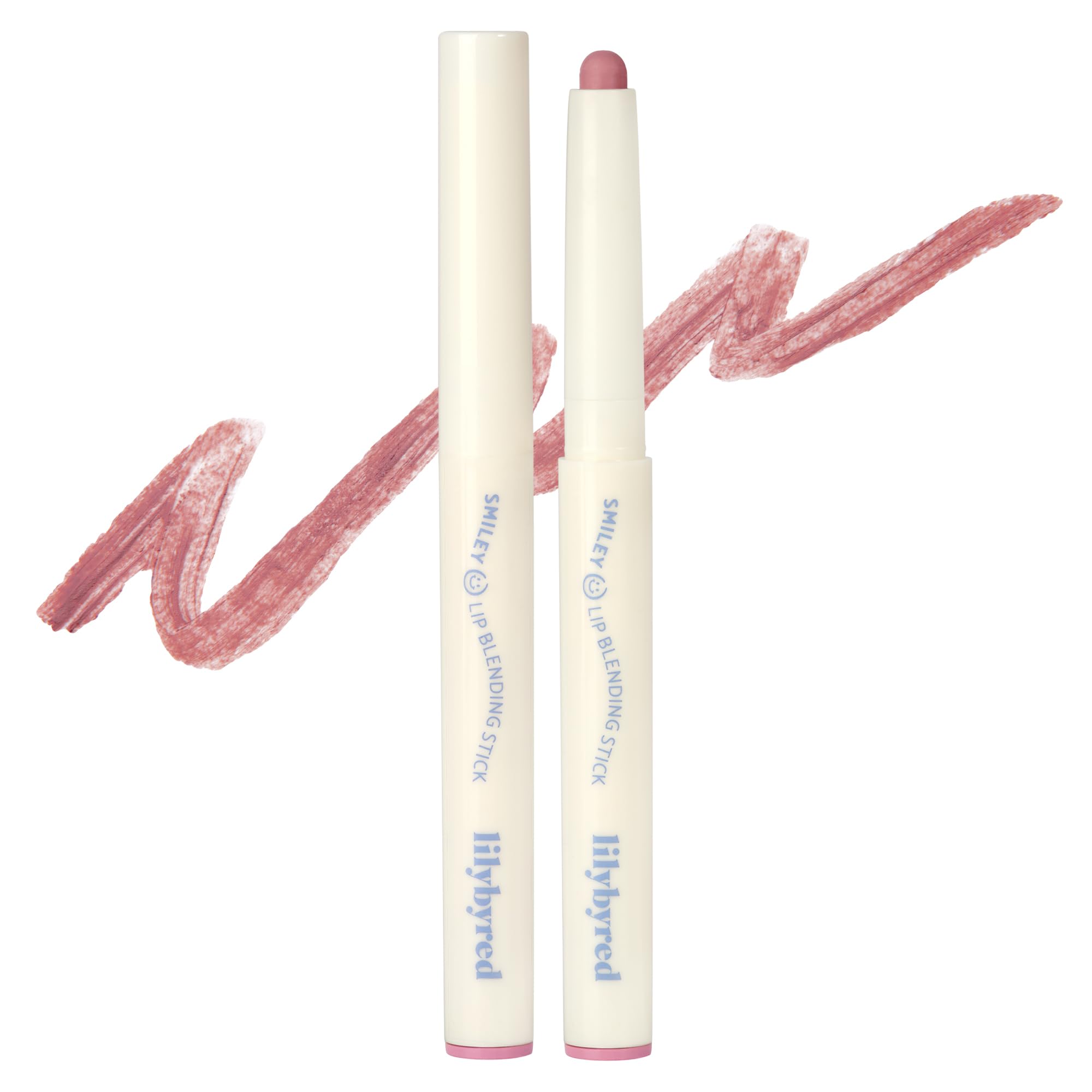 lilybyredSmiley Lip Blending Stick | Korean 3-in-1 Multi-Use Lip Liner, Smooth Creamy Texture, Long-Lasting Matte Finish, Soft Blur Effect, Precision Contour Pencil, 0.028 oz. (06 Chuckle with Me)