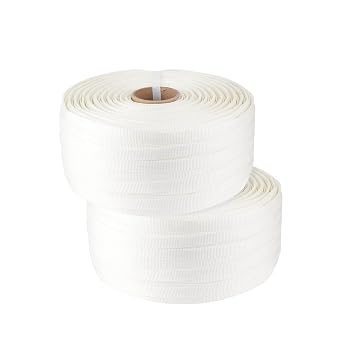 [ 2 Rolls ] 3/4" x 1640Per Roll Woven Cord Strapping Roll, 3280Total Length, 2425 lbs Break Strength, Packaging Strapping, Heavy Duty Polyester Cord Strapping, 6x 3Core 2