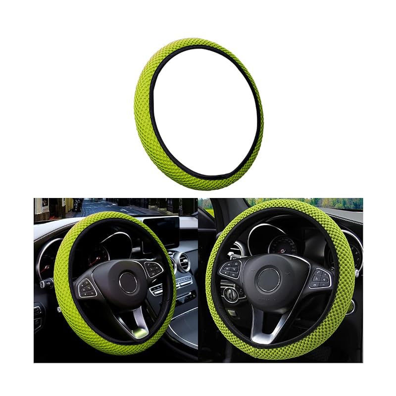 Capa para Volante Moly Magnolia em Microfibra Verde Grama, 38,1 cm