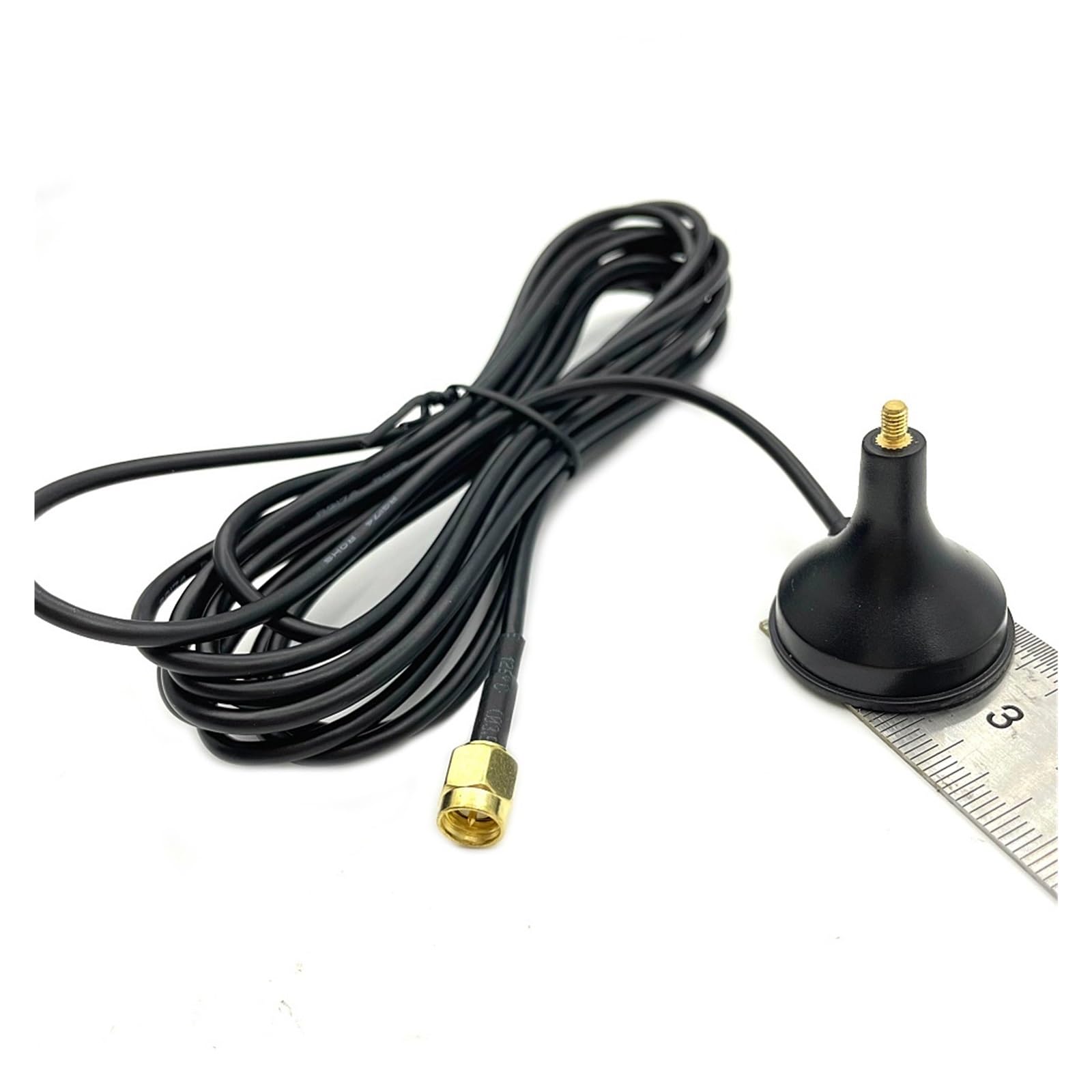 Antena GSM 433MHz 2.4G Wi-Fi 3.5dBi Podstawa Magnetyczna Kabel Przedłużający Złącze Męskie SMA Do Wzmacniacza Sygnału Model DTU Szerszy zasięg(433MHz)
