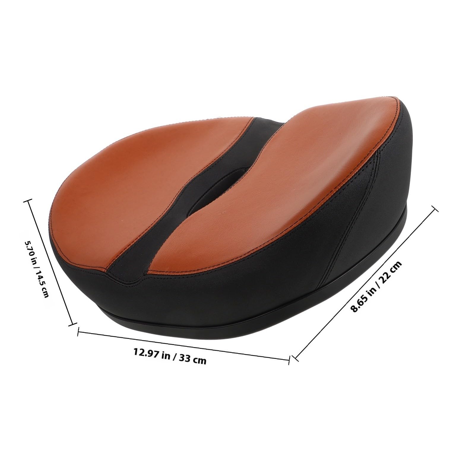 Abaodam Selle de Vélo sans Bec Ergonomique pour Vélos Électriques et VTT Mousse de Polyuréthane Rembourrée et Amortissement pour Confort Solide en Extérieur