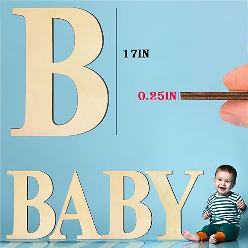 Vista 54 de Números de madera grandes de 15 pulgadas 1, número de madera en blanco 1, grandes números de madera sin terminar para manualidades DIY, grandes