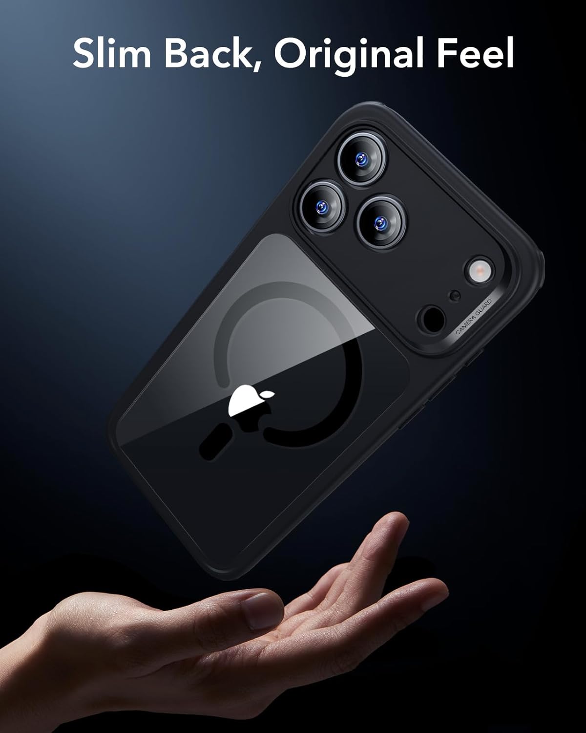 ESR for iPhone 17 Pro Max Case, Camera Control, Compatible with MagSafe, Shockof Military-Grade tection, Magnetic Phone Case for iPhone 17 Pro Max, Classic Hybrid Case, Clear Black - Image 7