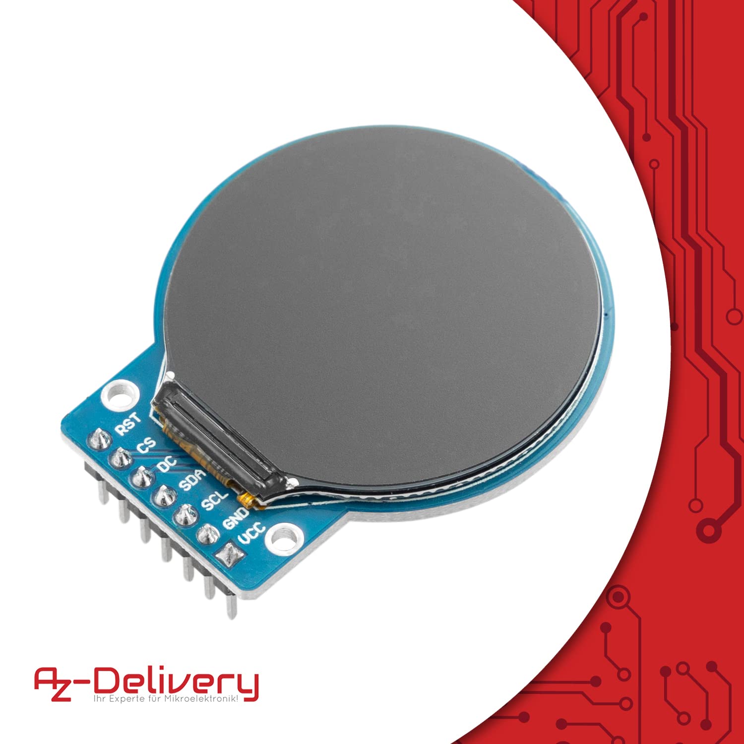 AZDelivery GC9A01 1.28 Pollici Rotondo TFT Display per Arduino