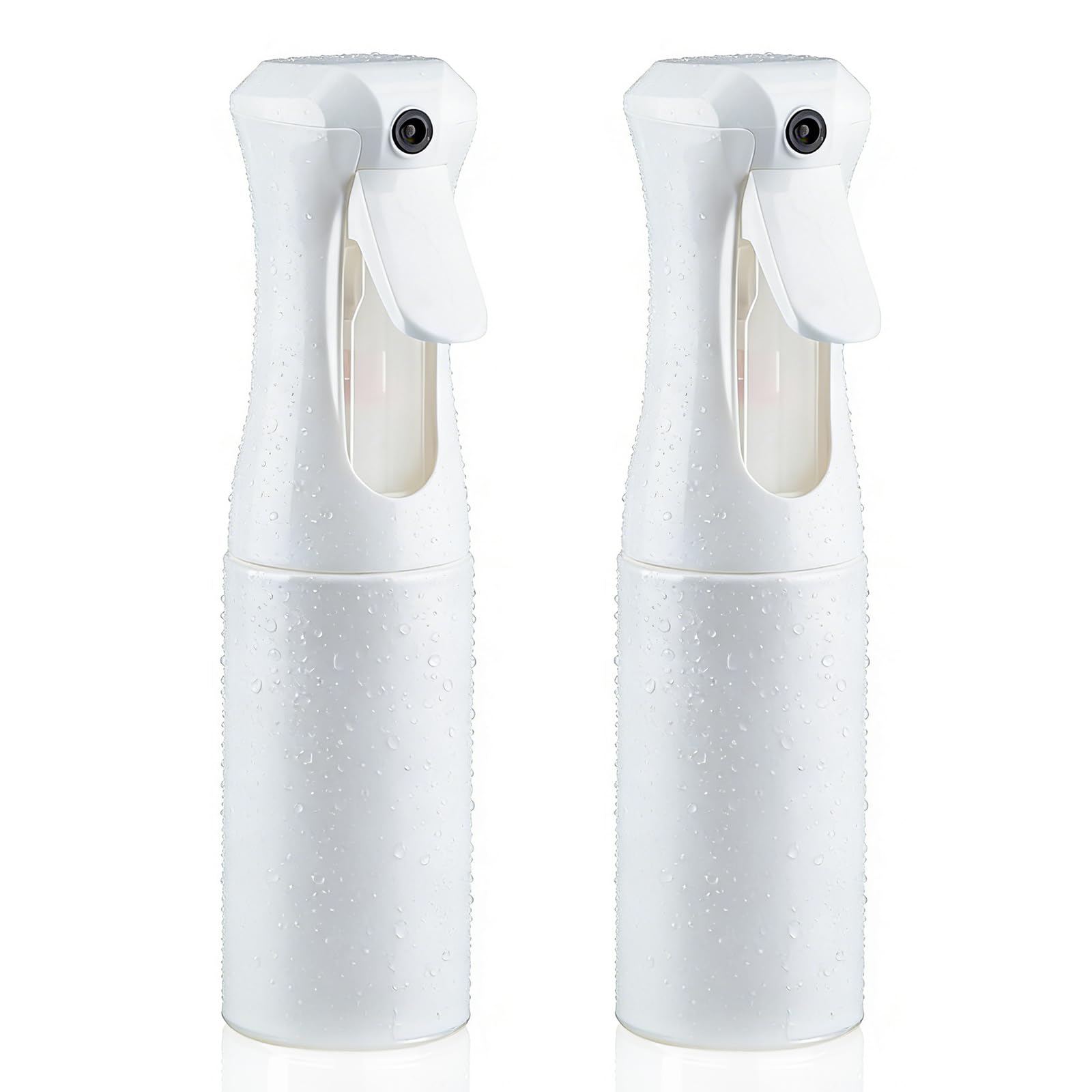 HPPFFY Continuous Spray Bottle, 6.8 OZ Hair Spray Bottles, Ultra-Fine Mister Spray Bottle for Hairstyling, Cleaning, Plants, Pets, Salons, and More (2 Pack)